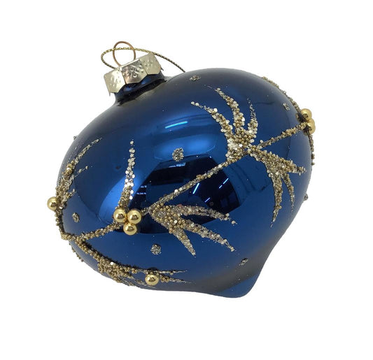 Blue Gold Leaf Drop