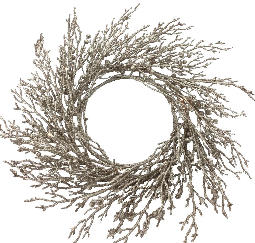 Champagne Wreath 55 cm