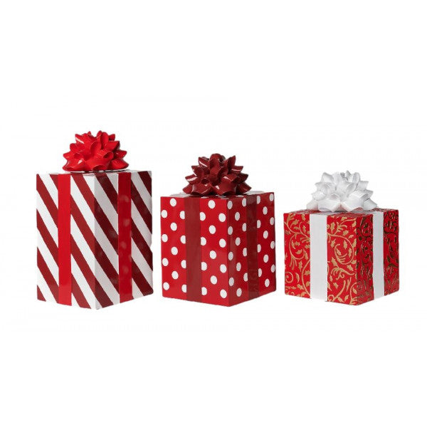 Red and White Gift Boxes Set 3