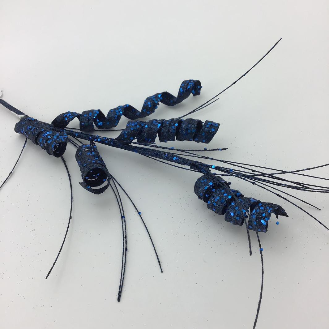 Navy Blue Spiral Spray
