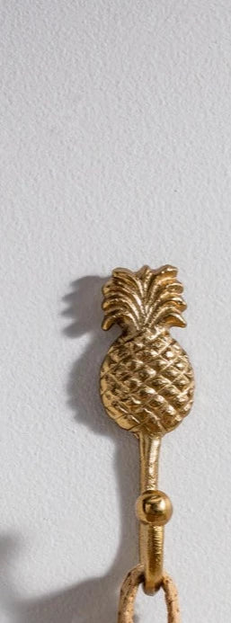 Single Brass Pineapple Wall Hook