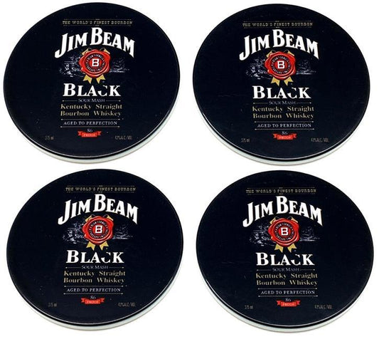 Jim Beam Black Coasters Set 4