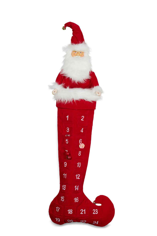 Santa Advent Stocking 100 cm