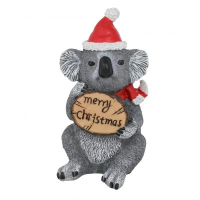 Koala Sign Xmas Figure 13cm