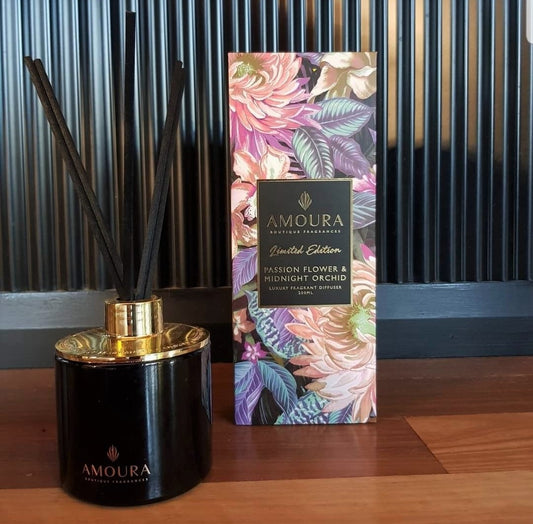 Amoura Passion Flower and Midnight Orchid