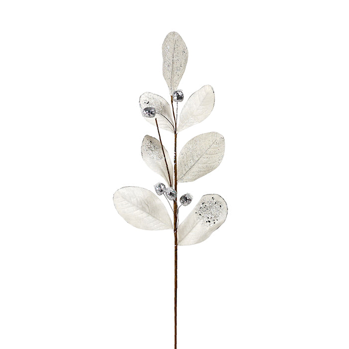 Velvet Leaf Branch White