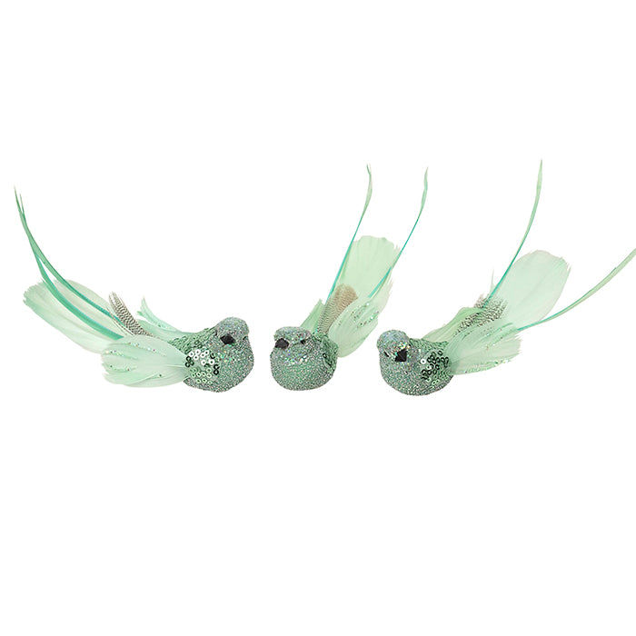 Light Green Clip on Bird