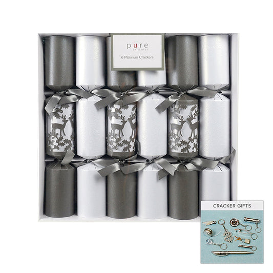Platinum Cracker White Silver Deer Box 6