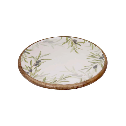 Olive Leaf Round Platter