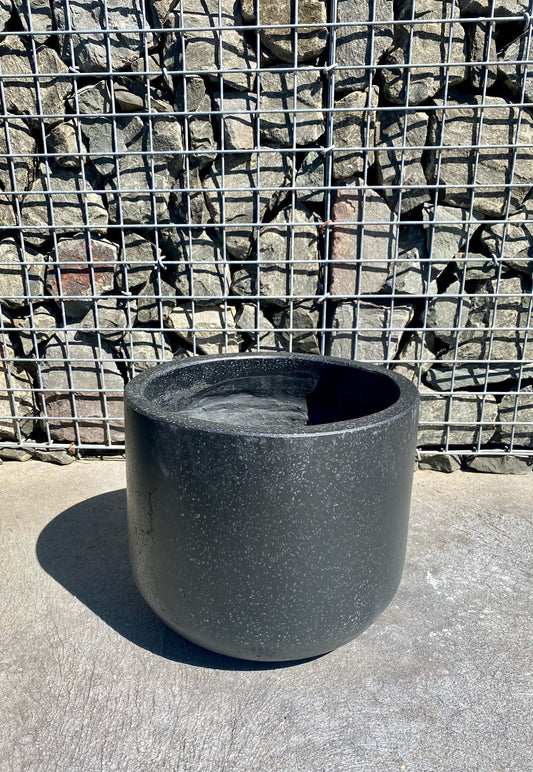 Black Terrazzo Low u Pot Med
