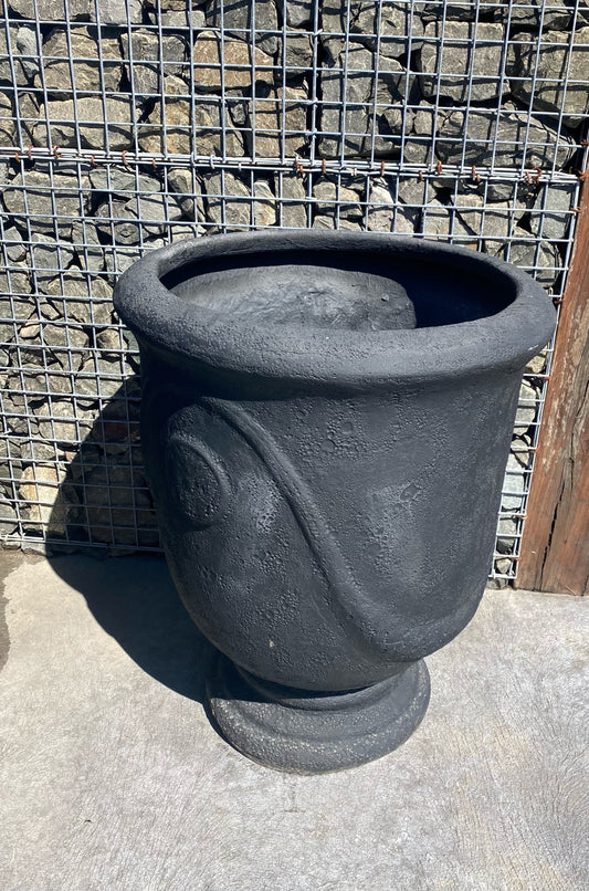 Fibre Glass Urn Black Large