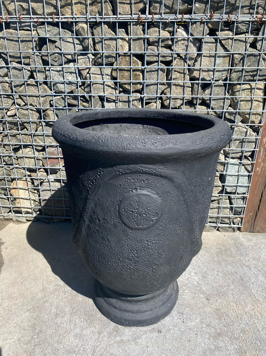 Fibre Glass Urn Black Med