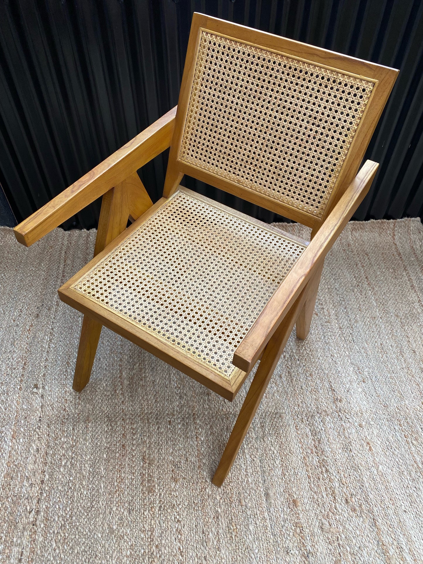 Dining Chair with Rattan