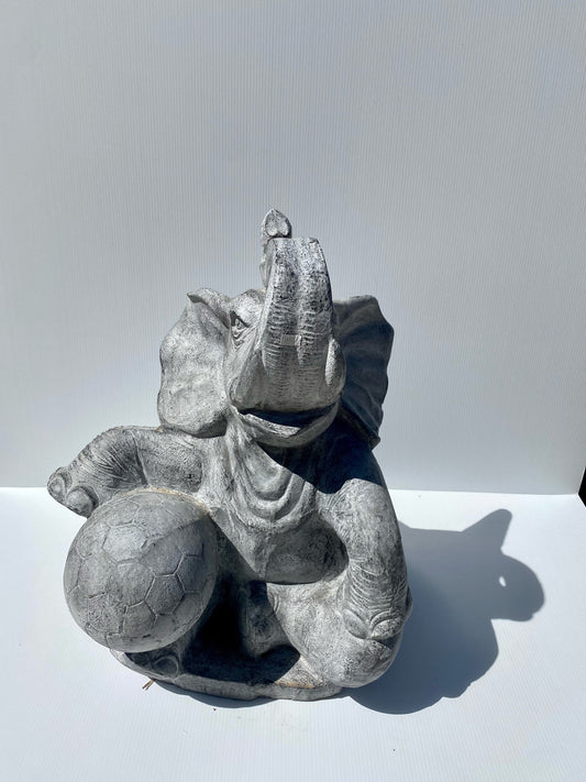 Elephant Statue with a Ball 60cm