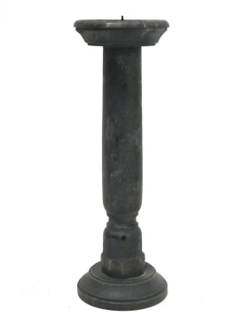 Ulysis Antique Wood Candle Stick Black