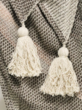 Zaphyr Cotton Throw Beige